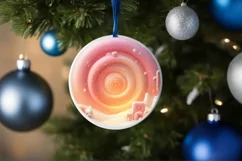 Molten Candy Christmass Scene Sublimation PNG Product Image 4