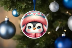 Winter Clothes Baby Penguin Ornament Sublimation PNG Product Image 4