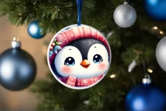 Winter Clothes Baby Penguin Ornament Sublimation PNG Product Image 1