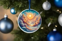 Pastell Molten Candy Winter Scene PNG Product Image 4