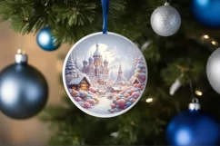 Pastell Molten Candy Winter Scene PNG Product Image 1