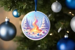 Winter Molten Candy Scene Sublimation PNG Product Image 4