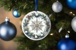 Round Christmas Ornament Sublimation|Clipart Product Image 3
