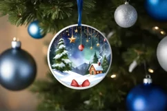Cheerful Hearts Christmas Scene PNG Product Image 4