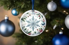Round Christmas Ornament Sublimation|Clipart Product Image 3