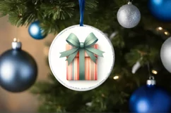 Colorful Pastell Watercollor Christmass Gift PNG Product Image 4