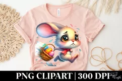 Easter Bunny Clipart |T-shirt, Mug PNG Product Image 4