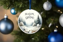 Winter Scene Large Text Season of Giving Product Image 1
