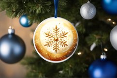 Round Christmas Ornament Sublimation|Clipart Product Image 3