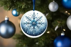 Round Christmas Ornament Sublimation|Clipart Product Image 3