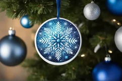 Round Christmas Ornament Sublimation|Clipart Product Image 3