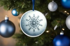 Round Christmas Ornament Sublimation|Clipart Product Image 3
