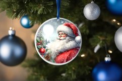 Santa Christmas Ornament Sublimation PNG Product Image 4