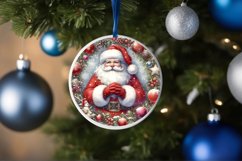 Santa Christmas Ornament Sublimation PNG Product Image 4