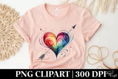 Valentines Floral Heart , Clipart |T-shirt, Mug, Tumbler Product Image 5