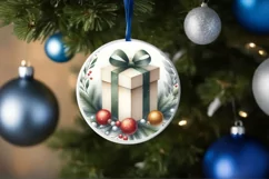 Gift Christmas Ornament Sublimation PNG Product Image 1