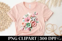 Flower, Clipart |T-shirt, Mug PNG Product Image 5