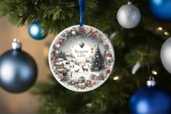 Pastel Winter Scene with Season of Love Product Image 4
