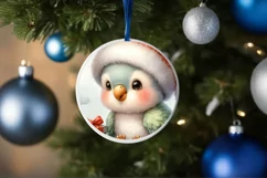 Vintage Parrot with Santa Hat Sublimation PNG Product Image 4