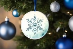 Round Christmas Ornament Sublimation|Clipart Product Image 1