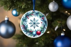 Round Christmas Ornament Sublimation|Clipart Product Image 3