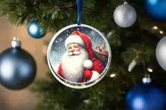 Santa Christmas Sticker Sublimation PNG Product Image 4