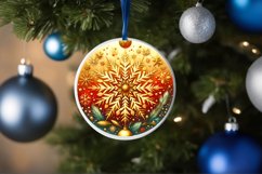 Round Christmas Ornament Sublimation|Clipart Product Image 1