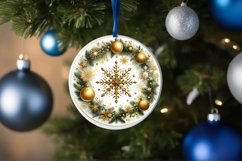 Round Christmas Ornament Sublimation|Clipart Product Image 1