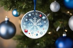 Round Christmas Ornament Sublimation|Clipart Product Image 3