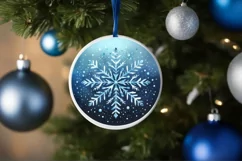 Round Christmas Ornament Sublimation|Clipart Product Image 3