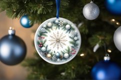 Round Christmas Ornament Sublimation|Clipart Product Image 3