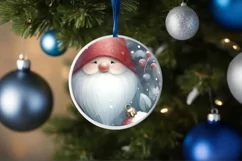 a Pastel Winter Gnomes Ornament Sublimation PNG Product Image 1