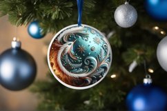 3d Christmas Round Cute Ornament Sublimation Product Image 4