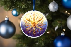 Round Christmas Ornament Sublimation|Clipart Product Image 3
