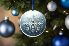 Round Christmas Ornament Sublimation|Clipart Product Image 3