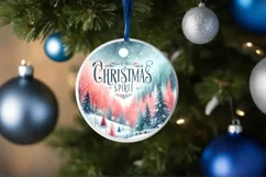 Christmas Spirit Winter Scene Sublimation PNG Product Image 1