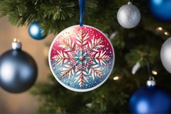 Round Christmas Ornament Sublimation|Clipart Product Image 3