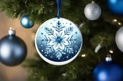 Round Christmas Ornament Sublimation|Clipart Product Image 3