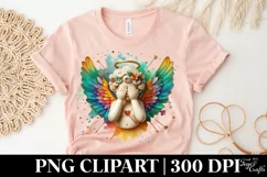 Cupid Angel Of Love Gesture Watercolor Florals Clipart Product Image 4