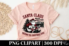 Santa Claus World Tour Rocking Around the Christmas Tree PNG Product Image 8