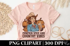 Pumpkin Spice and Country Vibes PNG Product Image 6