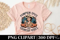 Pumpkin Spice and Country Vibes PNG Product Image 6