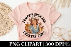 Pumpkin Spice and Country Vibes PNG Product Image 4