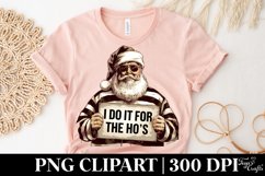 Santa I Do it For the Ho&#039;s Clipart |Tshirt Design Product Image 2