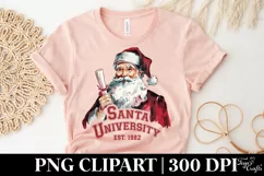 Santa University PNG Clipart |Tshirt Design Product Image 4