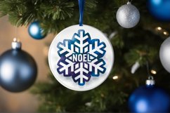 Noel Snowflake Sublimation PNG Product Image 3