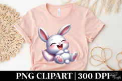 Easter Bunny Egg Flower, Clipart |T-shirt, Mug PNG Product Image 4