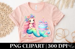 Mermaid Cake , Clipart |T-shirt, Mug, Tumbler Product Image 5