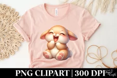Easter Bunny Egg Flower, Clipart |T-shirt, Mug PNG Product Image 4