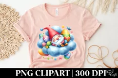 Easter Gnome Clipart |T-shirt, Mug PNG Product Image 5